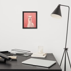 Alpaca Wall Art Office