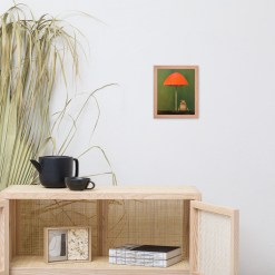 Frog and Mushroom Wall Art