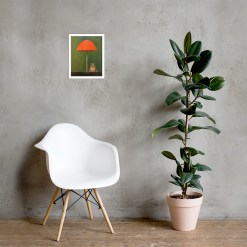 Frog and Mushroom Wall Art